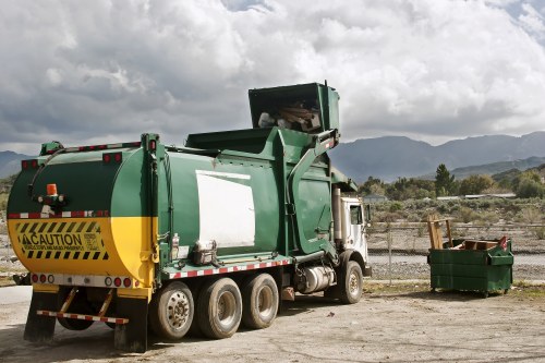 Professional waste management services in action